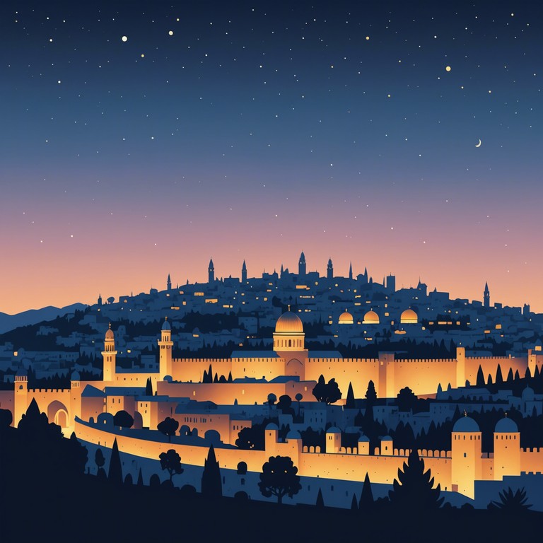 Echoes of the old city offers a deep dive into the tranquil and soul soothing environments that one might imagine while walking through the ancient paths of jerusalem. The music embodies a gentle, flowing presence that uplifts and calms the listener.