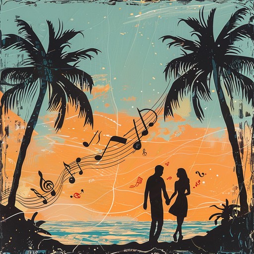 This reggaeton track captures the romantic ambiance of an evening beach setting. With a tropical beat and heartfelt melodies, it evokes feelings of love and joy. Acoustic guitar and synths weave together to create a warm, laid back atmosphere.