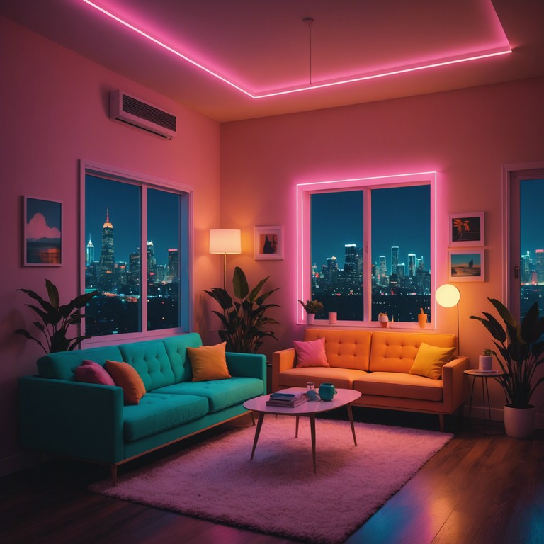 Imagine a soundtrack that captures the essence of city lights blending with night time grooves. Electric bass sets the foundation while futuristic synths paint the skyline, making it the perfect backdrop for an energized night out in the urban landscape.