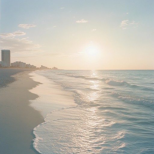 Imagine a scene set during sunrise on a havana beach where gentle waves meet soul stirring guitar strings, welcoming the day with a song, blending tradition with emotions in each chord.