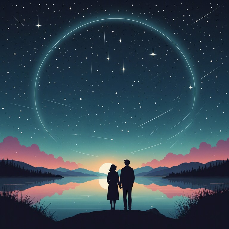 A gentle, soothing melody encapsulates the essence of a romantic, serene night under starlit skies, ideal for intimate settings or reflective moments. Composed primarily with an acoustic guitar, the track expresses tender emotions and a deep sense of connection, making it perfect for love themed projects or peaceful evening playlists.