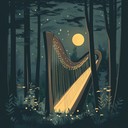 delicate harp song evoking intimacy beneath the stars' magic