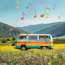 upbeat instrumental soundtrack for joyous summer travel moments