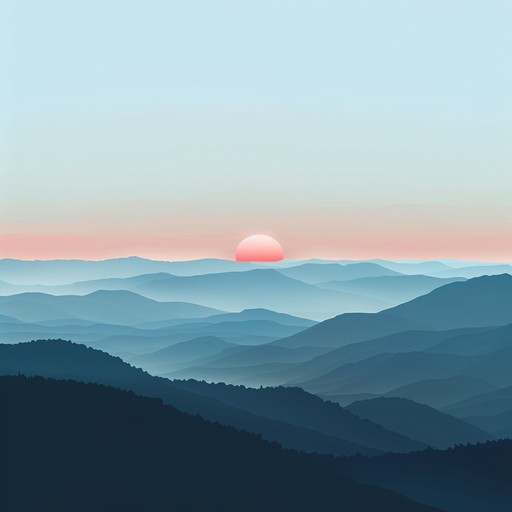 The gentle strumming of an acoustic guitar and the soothing tones of a harmonica paint a serene picture of the sun rising over the misty appalachian mountains. The melody evokes a sense of tranquility and connection with nature, as if watching the world wake up from a cabin porch.