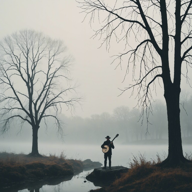 A solo banjo delicately picks out a narrative of longing and remembrance, each note resonating with the quietude of an empty countryside and echoes of days gone by.