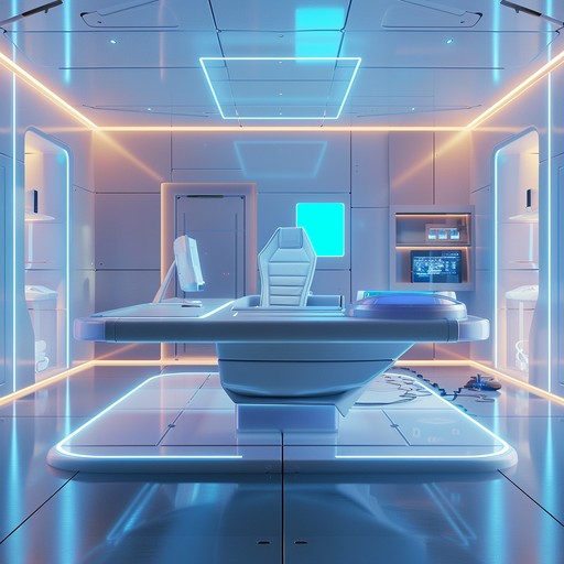 A futuristic corporate instrumental designed to inspire innovation and commitment in a modern work environment. The composition incorporates celestial electronic tones, providing an otherworldly atmosphere that enables productivity and creative thinking. This track combines sleek synths and rhythmic elements to appeal to forward thinking professionals and tech savvy environments, ideal for tech firms, startups, and dynamic office spaces.