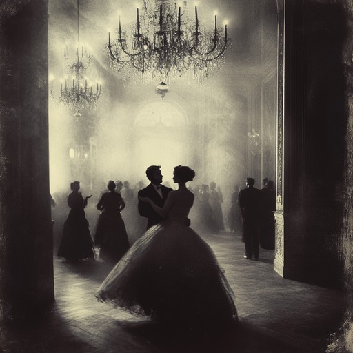 Step into a haunted ballroom where ghostly figures twirl and spin in an intense dance of dark ecstasy. The melody is driven by the piano's sinister undertones, accompanied by whimsical yet haunting elements that create a carnival like atmosphere, all underlaid with a pulsating, driving rhythm. This track evokes a surreal, almost dreamlike night of cabaret, infused with a sense of both eerie delight and creeping dread.