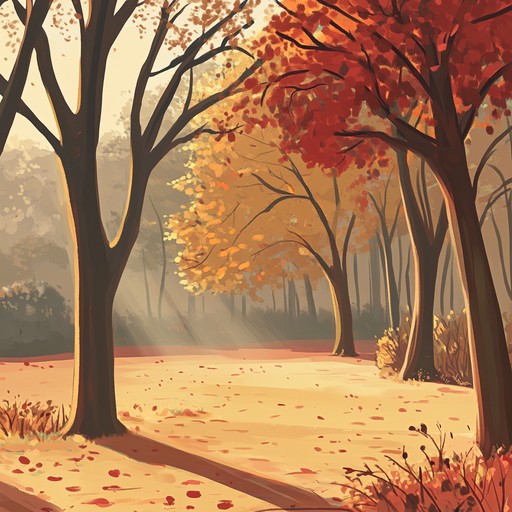 A melodic exploration mimicking the playful and unpredictable journey of wind blown leaves on a crisp fall day. The composition meanders through highs and lows, simulating the whimsical nature of a breezy afternoon in a sunlit, leaf strewn park.