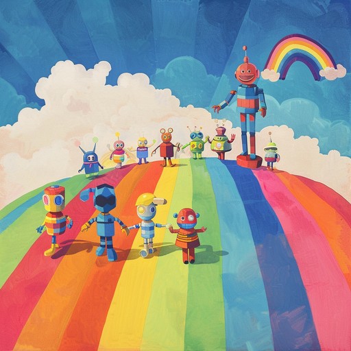 Set in a whimsical toy kingdom, this children's song invites the listener on a lively musical adventure exploring the realm of magical creatures and fantastical toys. Lively xylophone melodies weave through the composition reflecting the quirky, enchanting atmosphere of toyland. Perfect for fostering imagination and curiosity among young listeners.