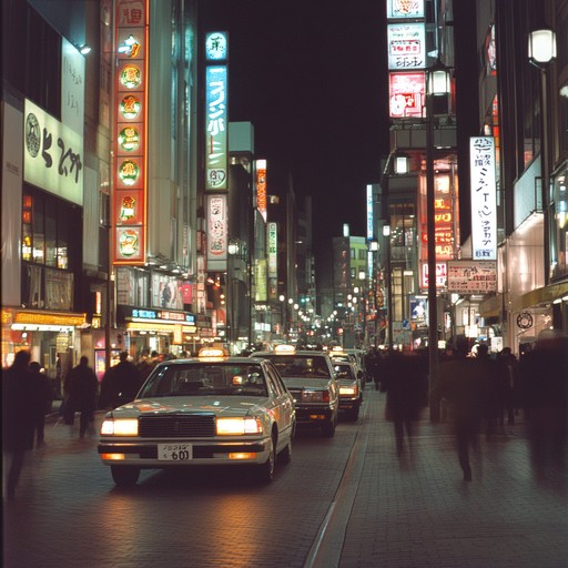 An entrancing j pop track flavored with vibrant synths that evoke the shimmering neon of tokyo after rain. The song captures the effervescence of youth amid urban dreamscape, combining pop sensibilities with a touch of yearning for what lies beyond the immediate dazzle of city lights.