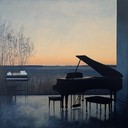 meditative piano piece reflecting twilight and memories