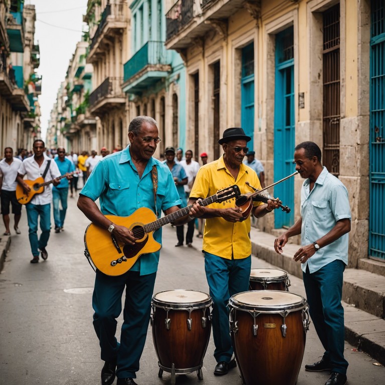 This track is designed to capture the essence of a vibrant morning in cuba, where the streets wake up to the sounds of salsa and joy. The congas lead a dance inviting rhythm that is both infectious and uplifting.