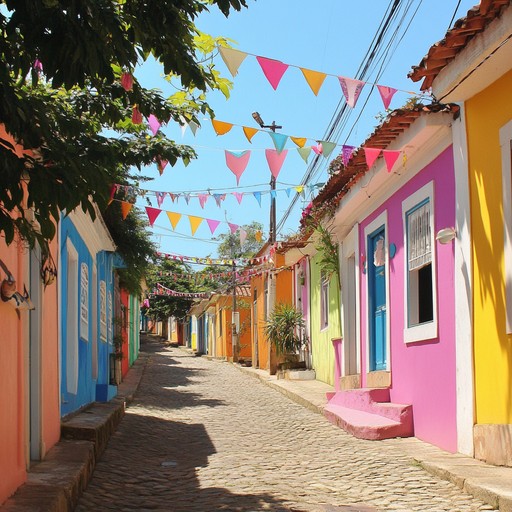 A jubilant track featuring triumphant brass sections, playful percussion, and lively piano, capturing the essence of a victorious celebration at a brazilian carnival with infectious energy