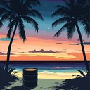 a calming instrumental capturing serene tropical island atmosphere