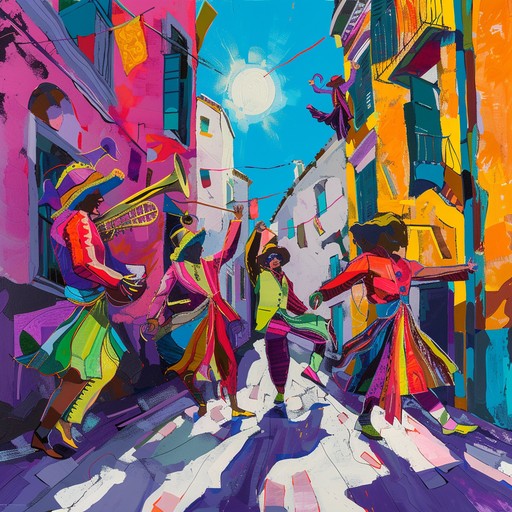 Experience the vibrance of a carnival parade with contagious energy, lively percussion, and infectious rhythms. This track captures the essence of a sunny day filled with colors, dances, and festivities, inviting everyone to join the celebration.