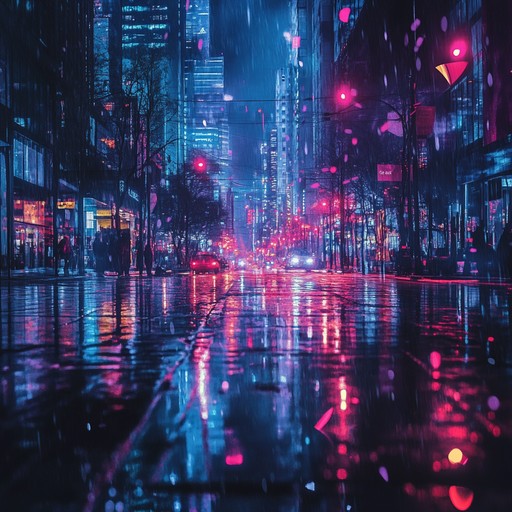 An instrumental track blending ethereal synthesizers with rhythmic new wave beats, creating a trippy soundscape reminiscent of lucid dreams and neon lit nights. The melody is fluid and hypnotic, leading listeners through shifting sonic dimensions filled with vibrant textures and psychedelic twists.