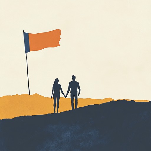 A tender, romantic instrumental that combines sweeping strings and gentle brass to evoke deep love and national pride. This heartfelt melody gradually builds with patriotic undertones, encapsulating both the intimacy of a personal love story and the grandiosity of national pride