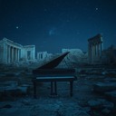 piano echos in moonlit ruins