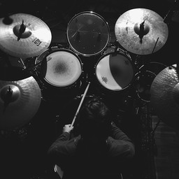 pounding drums