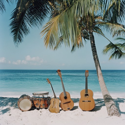 A lively and fun jingle filled with tropical melodies and a buoyant rhythm. Steel drums and guitar riffs set the tone, while playful whistles add a layer of cheerful energy. Ideal for conveying happiness and fun during summer activities or beach parties.