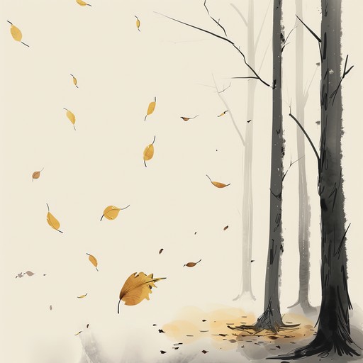 A gentle melancholic guitar piece with autumnal reflections, capturing the nostalgia and sadness of falling leaves and fading memories