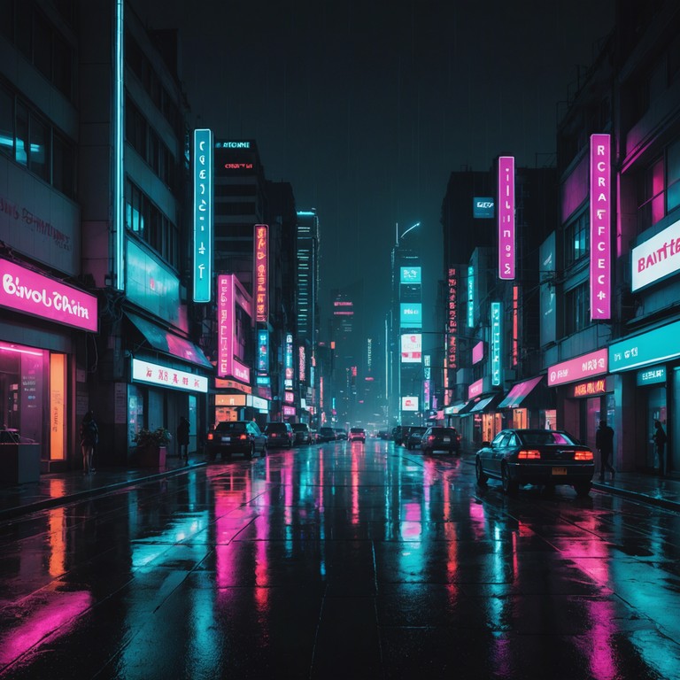 Imagine a world where the night sky is always alive with a network of neon lights, reflecting off rain soaked streets. The music captures this vivid, high tech dreamscape with lush synths and echoing drums, conjuring a sense of expansive wonder and futuristic nostalgia.