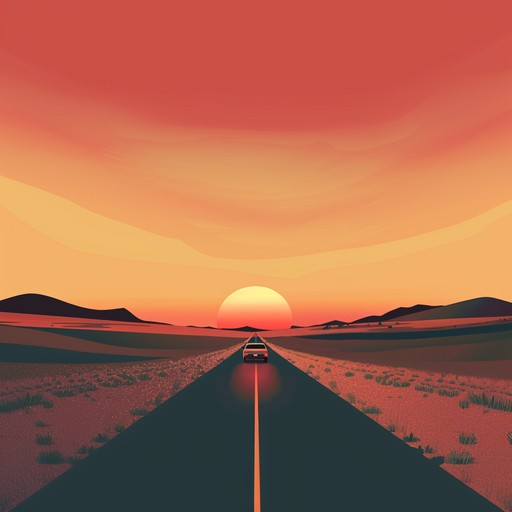 Capture the essence of a carefree summer road trip contrasted with the gentle glow of the setting sun. Smooth guitar riffs float gracefully over a relaxed, rhythmic backdrop, conjuring the image of winding roads and open skies. Perfect for evoking a sense of freedom, joy, and the simple pleasures of life.