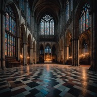 majestic echoes in ancient cathedral