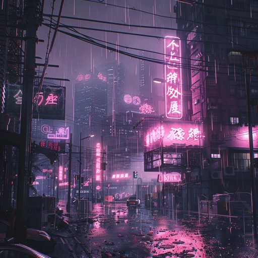 This instrumental track explores a dystopian city's underbelly using haunting synth layers and deep, resonant bass. With a focus on creating a melancholic atmosphere, the music evokes feelings of isolation and introspection. Echoing the neon lit but decayed cyberpunk aesthetic, the track combines synthetic textures with subtle, distorted sounds to paint an aural picture of a forgotten era's futuristic dream gone awry.