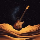 a trippy blues rock instrumental capturing moonlit desert vibes