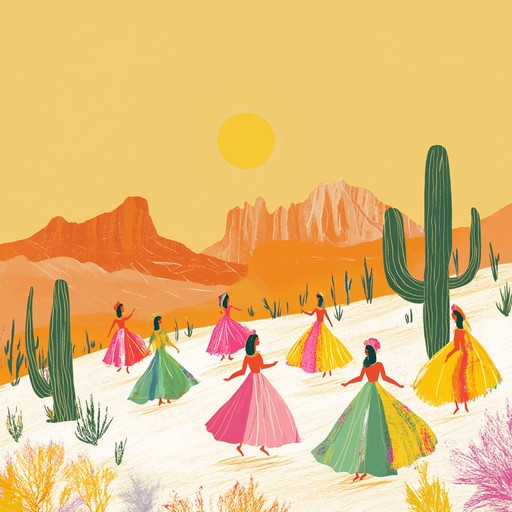 An invigorating track featuring lively desert rhythms and traditional ethnic melodies. Ideal for evoking the vibrant and spirited culture of arid landscapes. The music includes dynamic percussion, melodic strings, and earthy winds, guiding listeners through a dance across sun soaked sands.