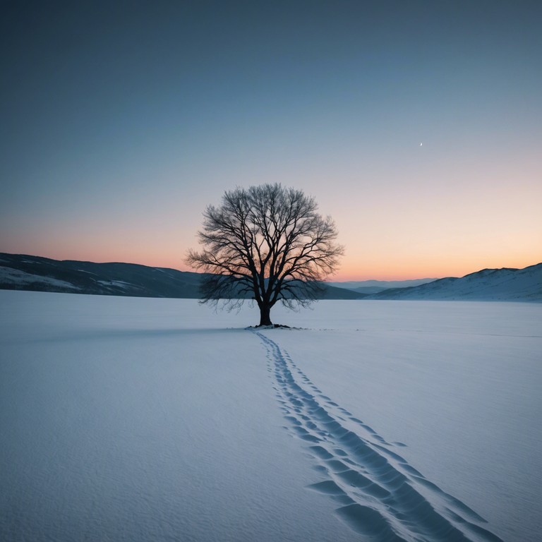 As holiday festivities fall silent, the chilling embrace of unseen whispers and cold, spectral bells craft a ghostly winter's ambiance. It's a haunting holiday carol wrapped in the mystique of a long ago winter's eve where the wind itself seems to speak.