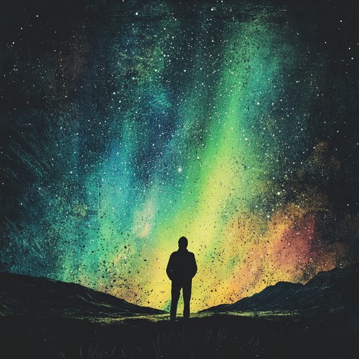 An exhilarating instrumental piece that blends ambient and post rock elements to evoke the awe of witnessing the northern lights, featuring ethereal melodies and dynamic progressions.