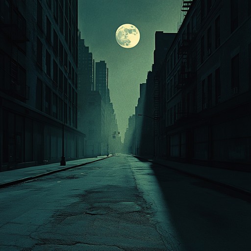 An eerie blend of haunting melodies and ominous beats creates a spine chilling atmosphere, capturing the essence of a ghostly urban night where shadows whisper and the air is thick with mystery.