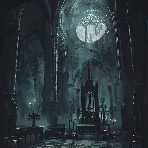 An evocative piece that takes you inside a dark, sacred space, where ethereal sounds of distant chants and echoing bells create an eerie, enveloping atmosphere, rich with spiritual depth.