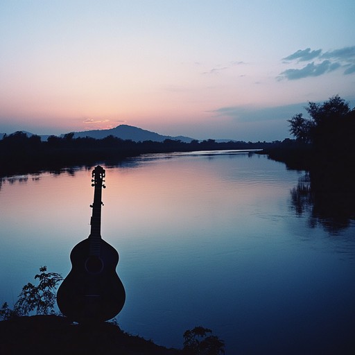 An instrumental piece blending traditional indian raga melodies with smooth rock guitar and rhythms, creating a serene and evocative soundscape that transports listeners to the banks of the ganges at dusk.