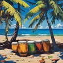 an energetic instrumental capturing lively tropical island rhythms