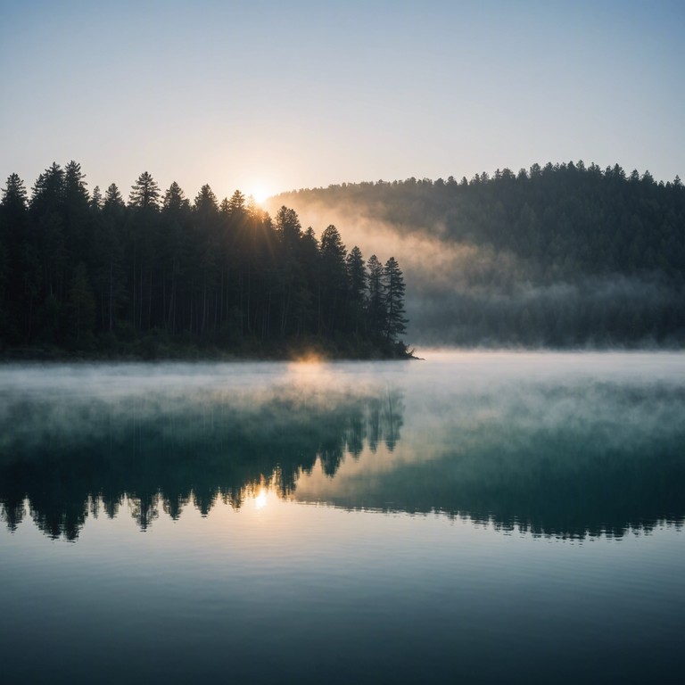 This track is an aural depiction of a hopeful, brilliant sunrise, capturing the serene yet vibrant atmosphere of dawn over a sparkling lake. With a minimalist approach, it leverages the unique tones of the harp, infused with a modern electronic arrangement, to mimic the gentle rays of the sun dancing on water, elevating the spirit with each note.