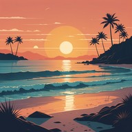 relaxing island vibes with soft melodies