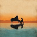 an elegant piano piece reflecting the serenity of twilight hours.