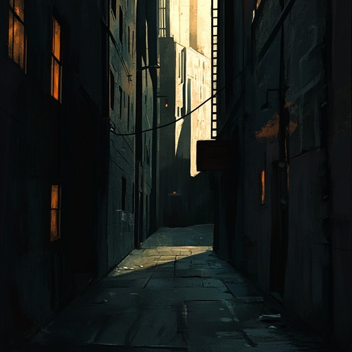 An instrumental piece that weaves a dark journey through the city at night, using eerie atmospheric effects to create a sense of mystery and unease. The haunting melody, led by a distorted electric guitar, drives the track forward, encapsulating the twisted beauty of urban decay and the shadows hiding within. Echoing footsteps and distant sirens enhance the immersive, unsettling urban soundscape.