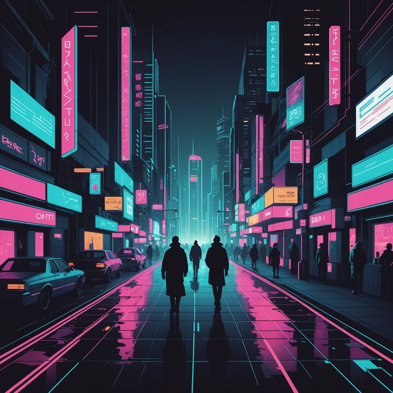 Emulating the essence of a high tension scene from an 80s cyberpunk movie, this track employs the synthetic power of electronic music to evoke feelings of overpowering intensity and the thrill of digital age discoveries