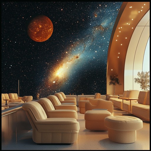 A sultry torch lounge piece infused with cosmic, ambient textures, creating an otherworldly atmosphere. Melodic jazz piano and distant echoic effects evoke a space lounge feeling, perfect for late night introspection.