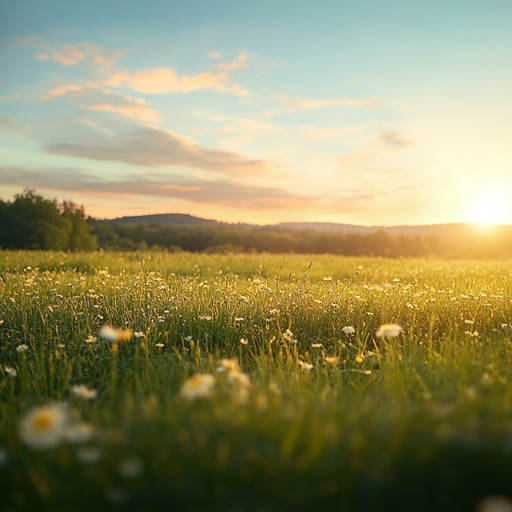 A serene instrumental ballad that gently leads you through a sunlit meadow, capturing the tranquil beauty of nature. The soothing melodies of the acoustic guitar create a peaceful atmosphere, ideal for relaxation and introspection. Feel the warmth of the sun and the gentle breeze as the music takes you through a mindful journey in the countryside.