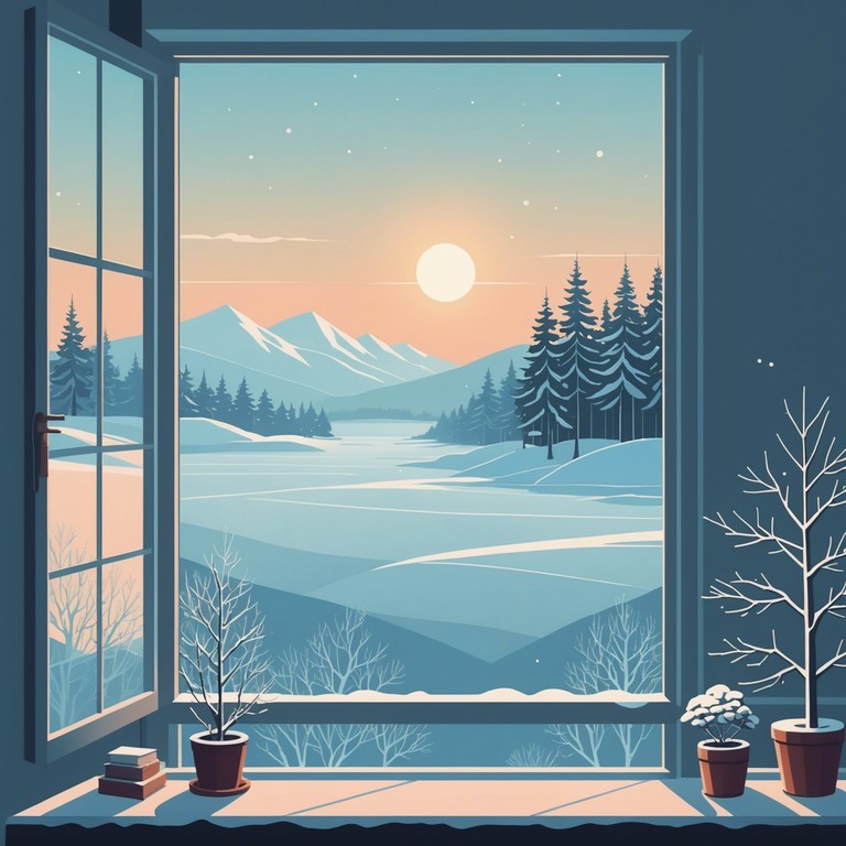 Imagine a chillwave track that captures the essence of the holidays with subtle, serene, and synthesized melodies creating a warm, relaxing ambiance for quiet festive gatherings.