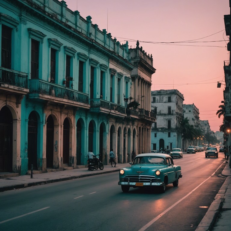 Experience an evening walk through havana as each note plays into the night, creating a reflective atmosphere that mirrors the city’s blend of cultural heritage and modern day challenges. The piano chords dance softly in the background, providing a soothing yet introspective journey through sound.