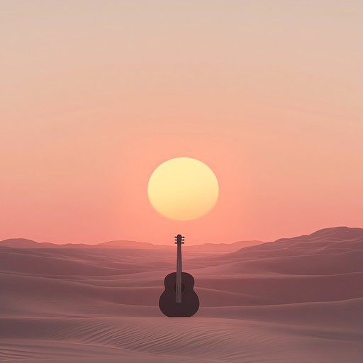 A fusion of traditional middle eastern instrumentation and modern meditative music, producing an evocatively reflective piece reminiscent of a tranquil evening in the desert.