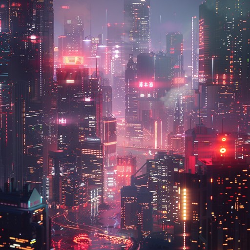 Experience a journey through a neon soaked city with energetic rhythms and optimistic synth melodies, capturing the thrilling essence of a cyberpunk utopia.