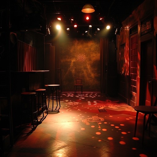 An instrumental composition featuring haunting piano melodies intertwined with somber undertones. The music evokes a sense of eerie nostalgia, reminiscent of dark cabaret scenes from the early 20th century. Gloomy and seductive, it envelops the listener in a spectral embrace. The dynamic shifts from gentle whispers to intense crescendos, creating an unsettling yet captivating atmosphere.