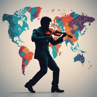 uplifting fusion of world rhythms and orchestral layers
